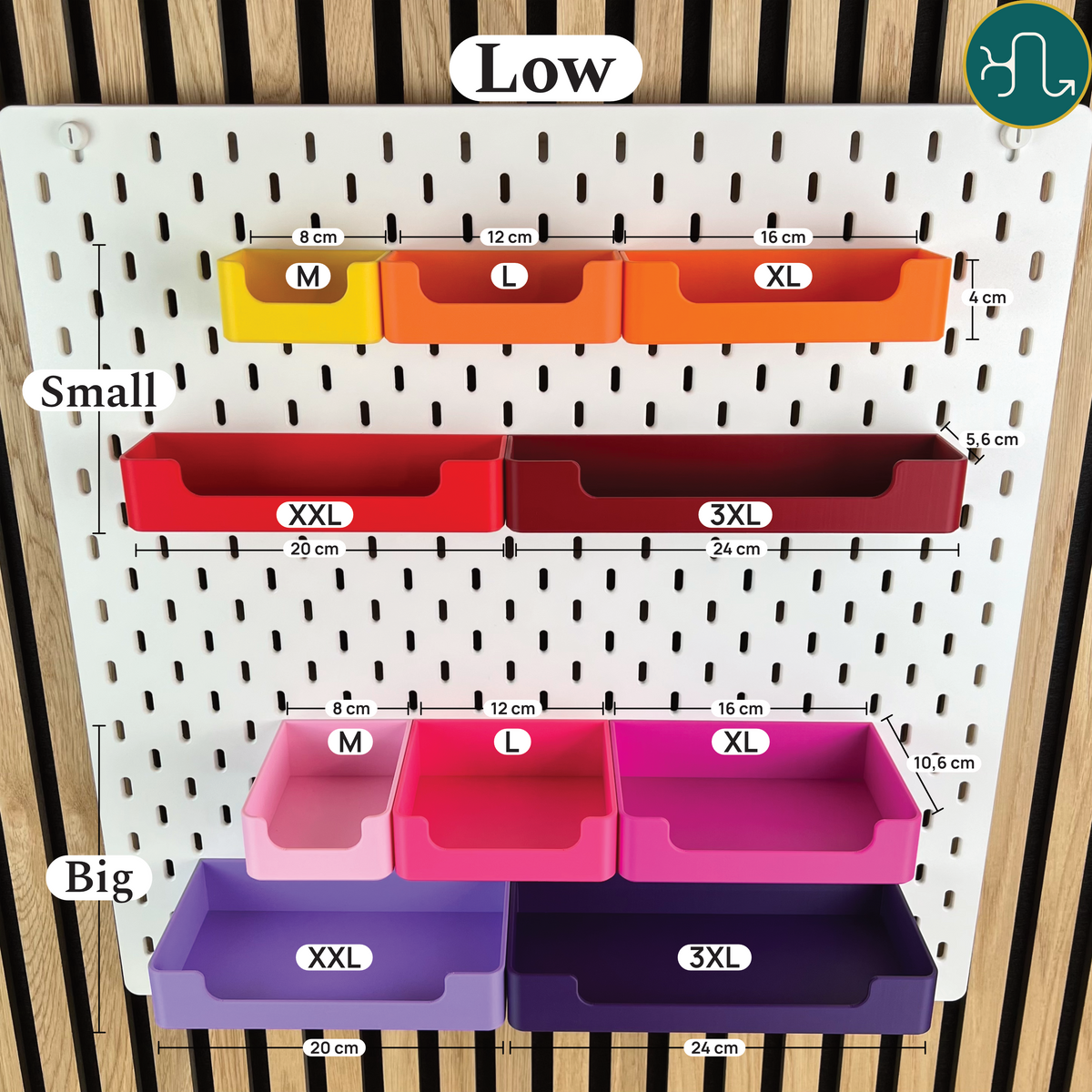 Organizer Box mit Eingriff – passend für IKEA SKÅDIS