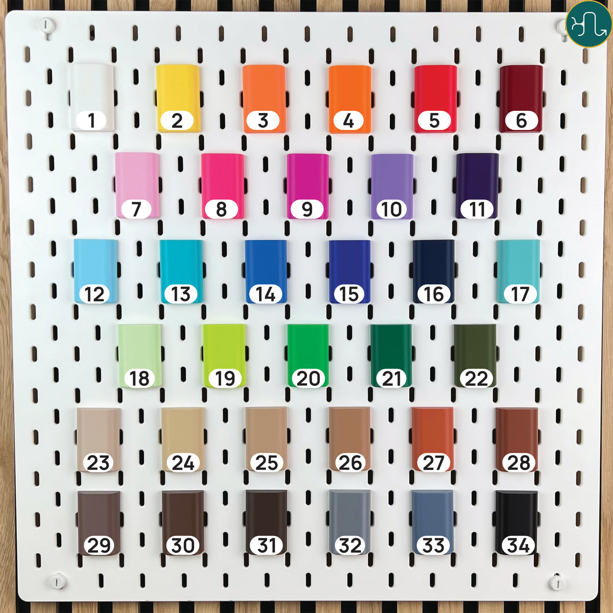 34 PLA-Farben für 3D-gedruckte Produkte: kräftige Töne und Pastellfarben wie Mint Grün, Sakura Pink und Eis Blau